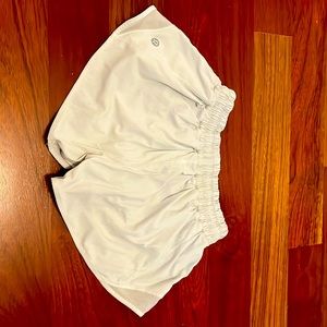 White Hotty Hot Lululemon shorts